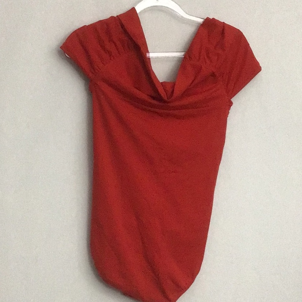NWT Make My Lemonade Martha Red Off-Shoulder Bodysuit Size Small 36 - Picture 5 of 9